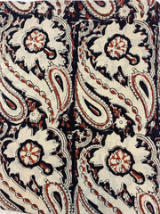 Cotton fabric, Fabric by yard, Hand printed fabric, Block Print Fabric, Indian Fabric